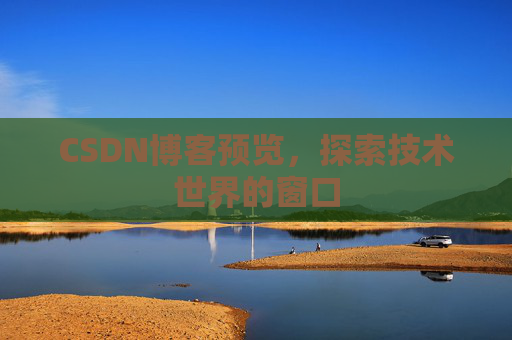 CSDN博客预览，探索技术世界的窗口